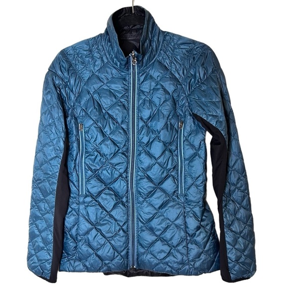 Lululemon Run: Turn Around Jacket- Alberta Lake Size 6- Down Filled Running Coat - Picture 10 of 16